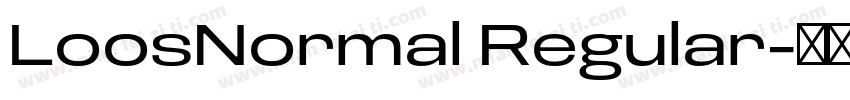 LoosNormal Regular字体转换